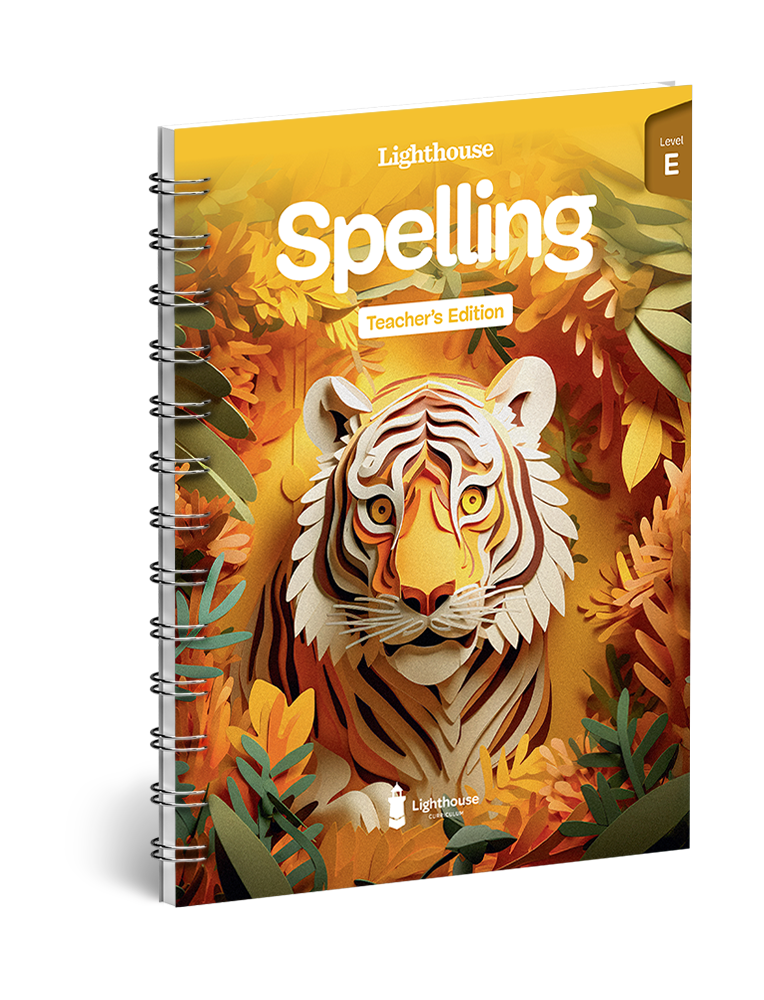 Lighthouse Spelling & Vocabulary - Level E Teacher's Edition 978-1-955773-85-0