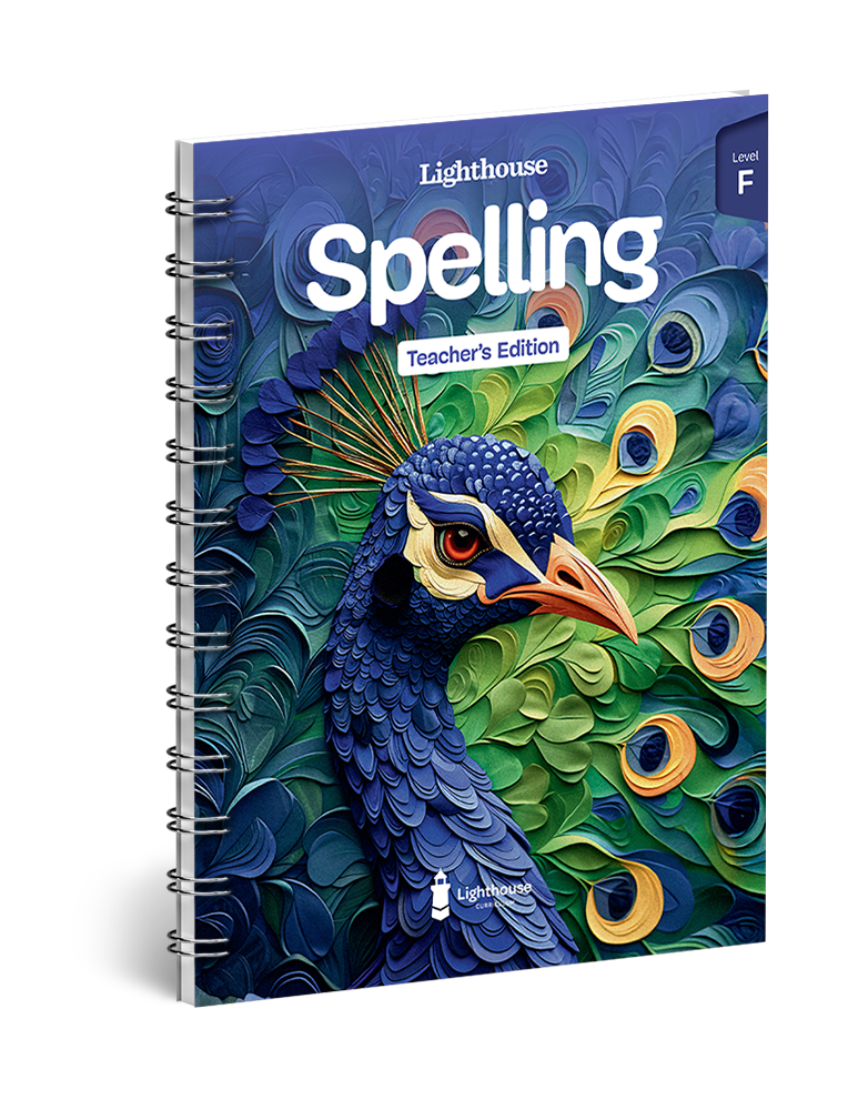 Lighthouse Spelling & Vocabulary - Level F Teacher's Edition 978-1-955773-86-7